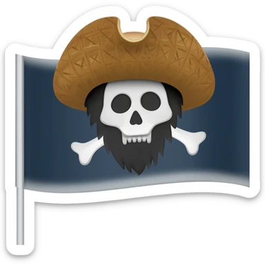 Straw hat pirates flag sticker