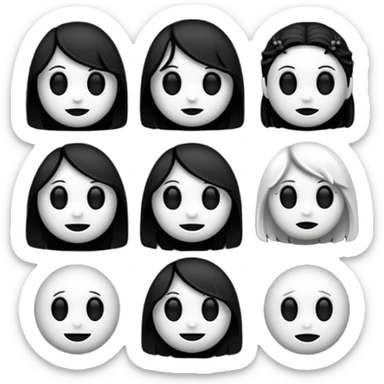 gothic emojis sticker