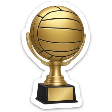 Volleyball trophy  sticker