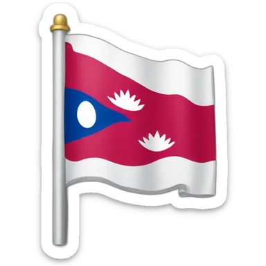 Country flag nepal sticker