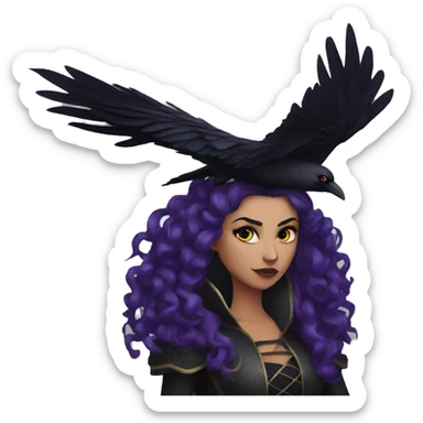 Raven queen sticker