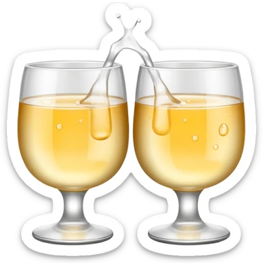 Two Baijiu cups are toasting sticker