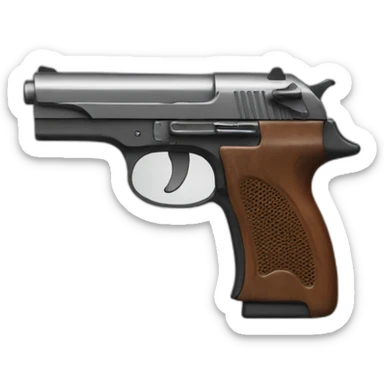 Pistole mit Schuss sticker
