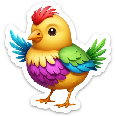 dessert bird sticker