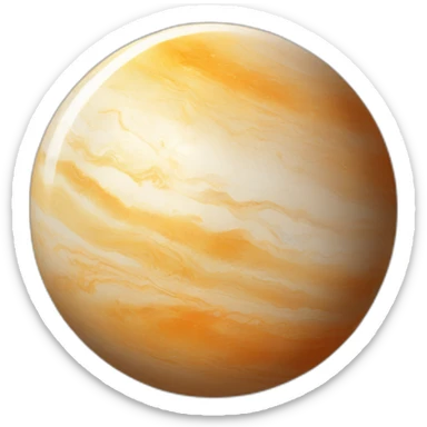 a single marble that looks like the planet mercury sticker