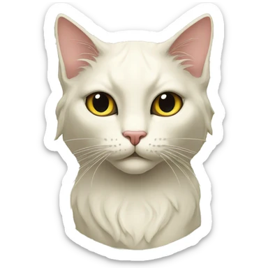 cat style cadre art-nouveau très travaillé sticker