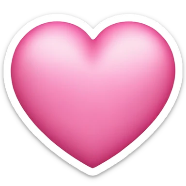 Pink heart sticker