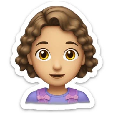 Niña Canche diciendo como es posible este suceso sticker