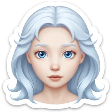 albino ice princess sticker