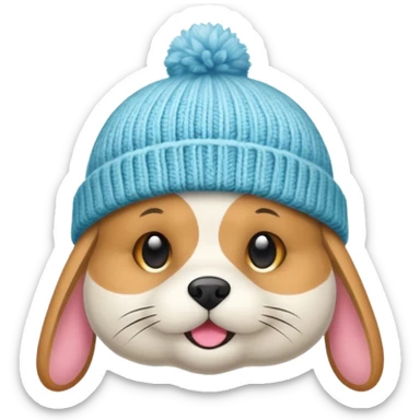 Winter Beanie Pet sticker