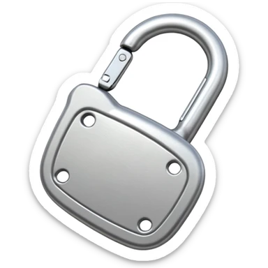 Locking carabiner sticker