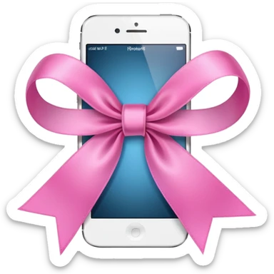 Laço rosa iPhone  sticker