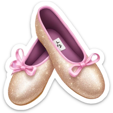 Sparkle ballet shoes  sticker
