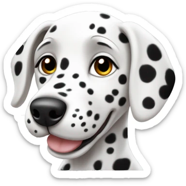 Cute Dalmatian puppy  sticker