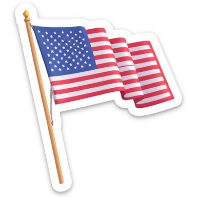 USA flag sticker