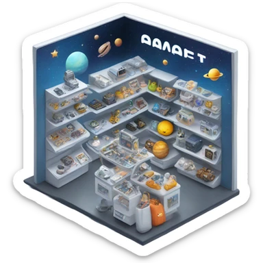 Space store sticker