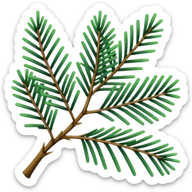 pine branch sticker