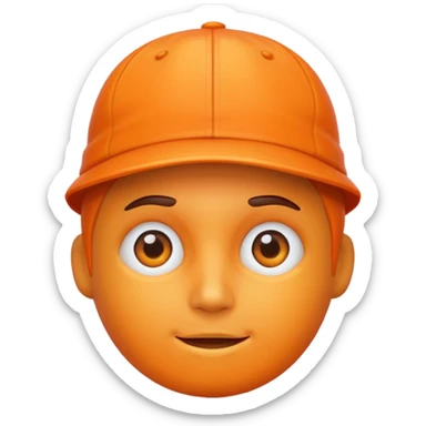 just an orange cap sticker