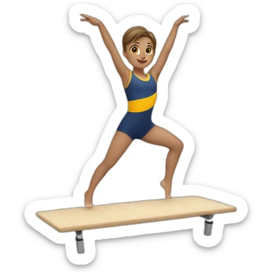 Gymnaste fliP arrire sticker