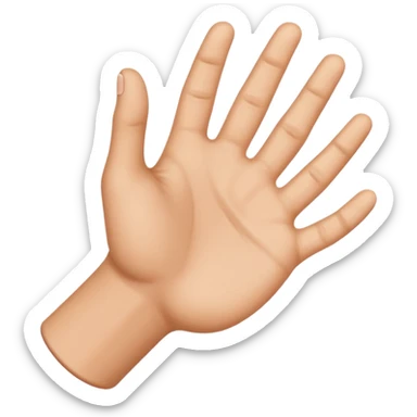 Mano abierta  sticker