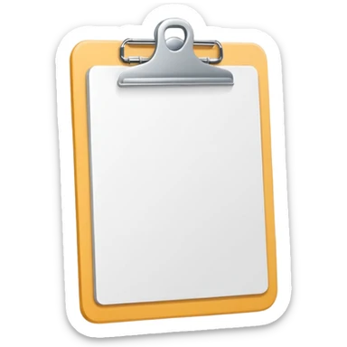 minimalistic clipboard emoji sticker