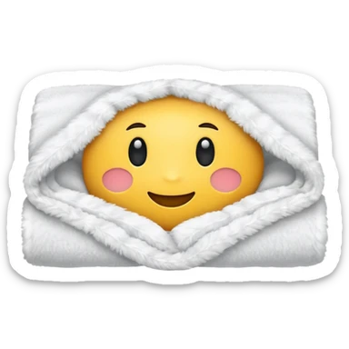 blanket with no face on it sticker