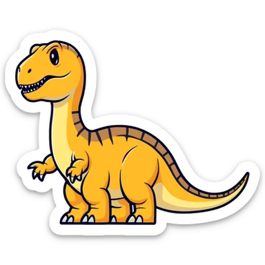 Dinosaur fossil  sticker