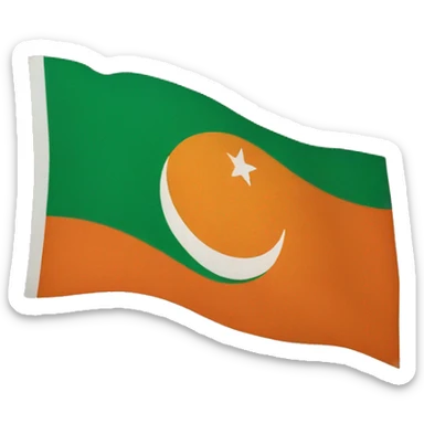 South Asia united flag sticker