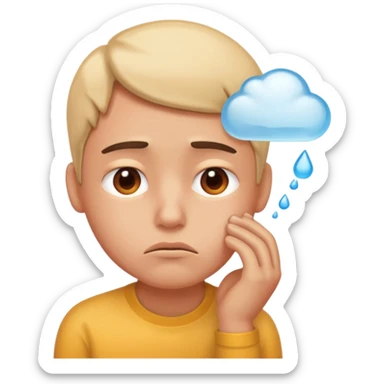 blud thinks about melting  sticker