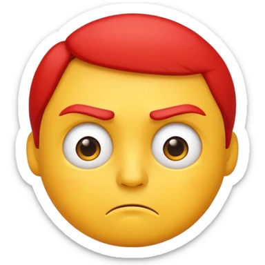 Very anoyed emoji  sticker