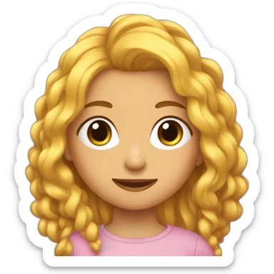 Fille avec des tresses sticker