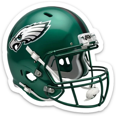 Philadelphia Eagles football helmet sticker