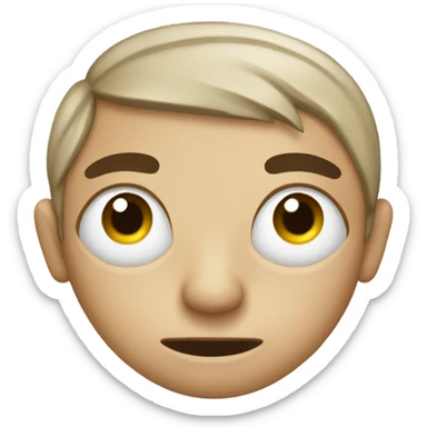 one eye squinted  sticker