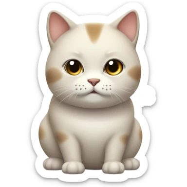 fat cat sticker