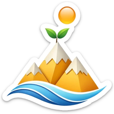 A clean, modern, and professional logo design for a project management and planning framework. The logo should visually represent the journey from initial concept to successful execution. sticker