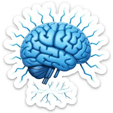 Real Brain signal  sticker