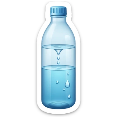 Botella de agua mineral sticker