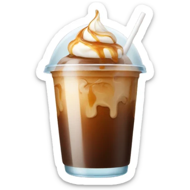 Iced coffee with caramel  sticker