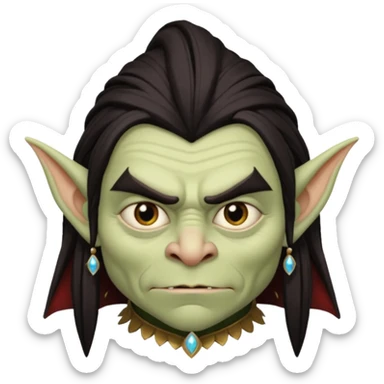 Jarreth the goblin king from the movie the labrynth  sticker