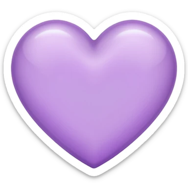 Light purple heart sticker