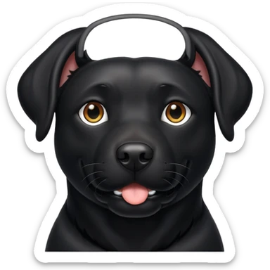 Black Labrador sticker