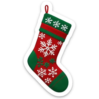 christmas sweater stocking sticker