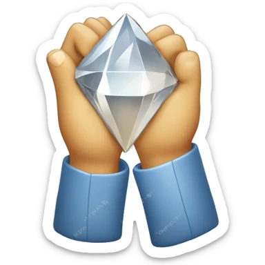 Diamond hands cryptocurrency hodl sticker