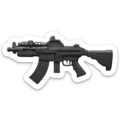 machine gun sticker