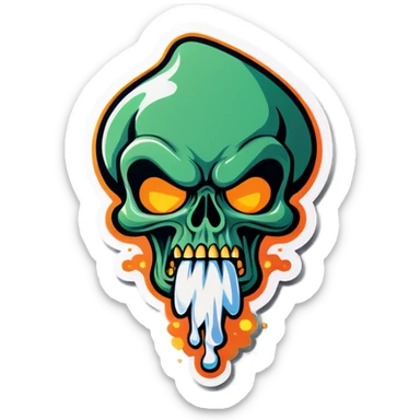 Smells bad stink sticker