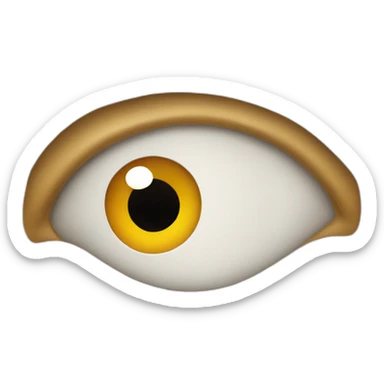 eye looking into the corner emoji sticker