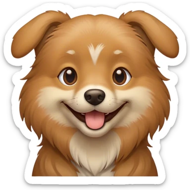 a dog saying pmo sticker