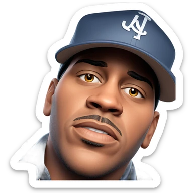 realistic portrait of a man sticker