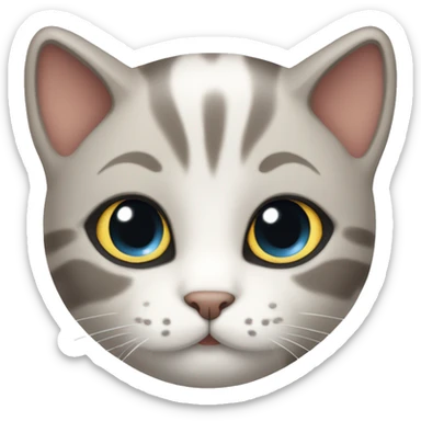 cute cat obsessed sticker