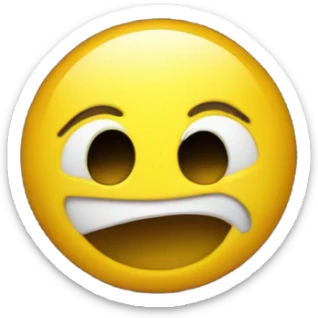 yellow face emoji with stars eyes sticker